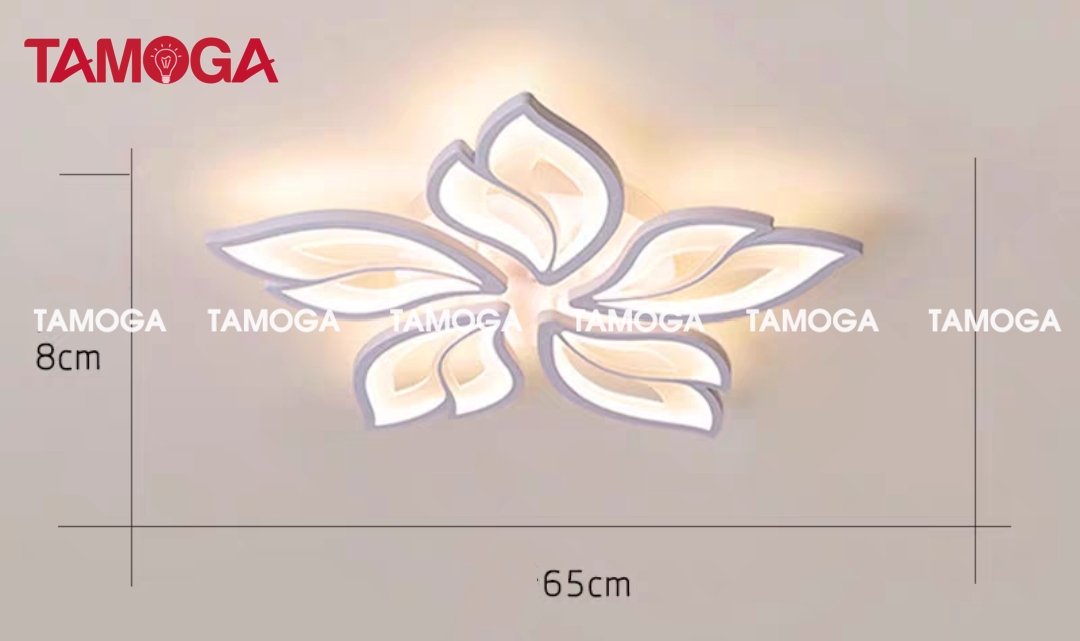 Đèn ốp trần trang trí 5 cánh TAMOGA LILAS 2070