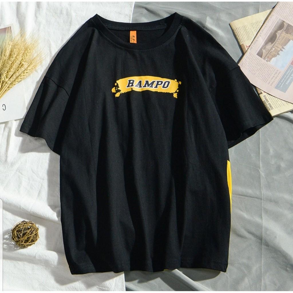 Áo thun tay lỡ in hình ulzzang Rampo - ẢNH THẬT