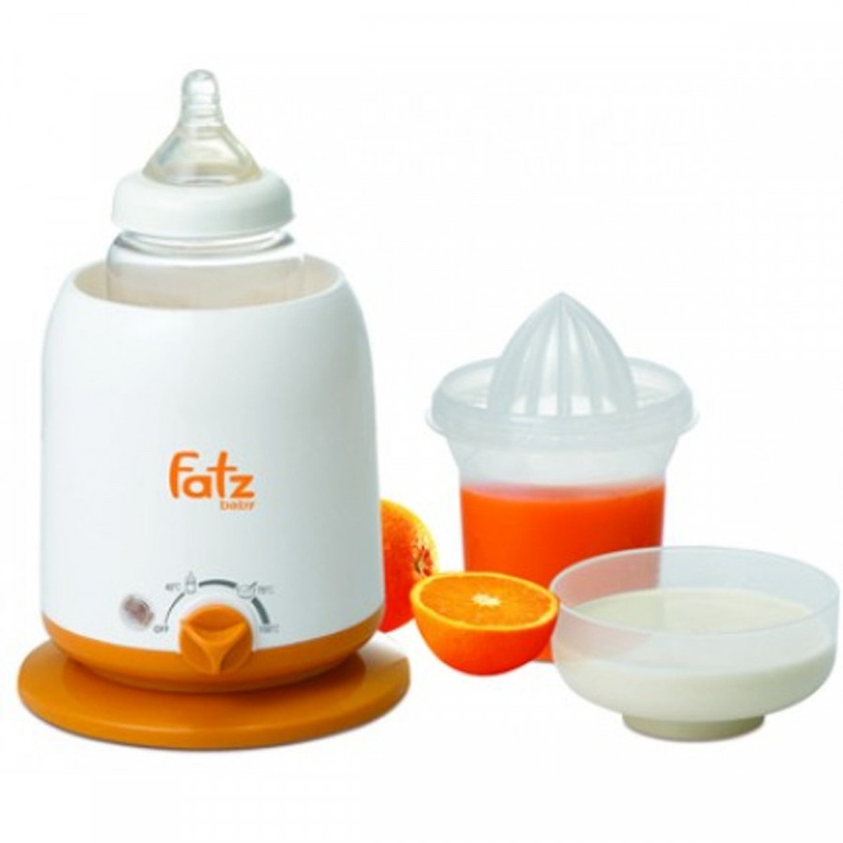 Máy hâm sữa 4 chức năng Fatzbaby FB3002SL - Tặng kèm áo hút sữa rãnh tay và 05 túi trữ sữa