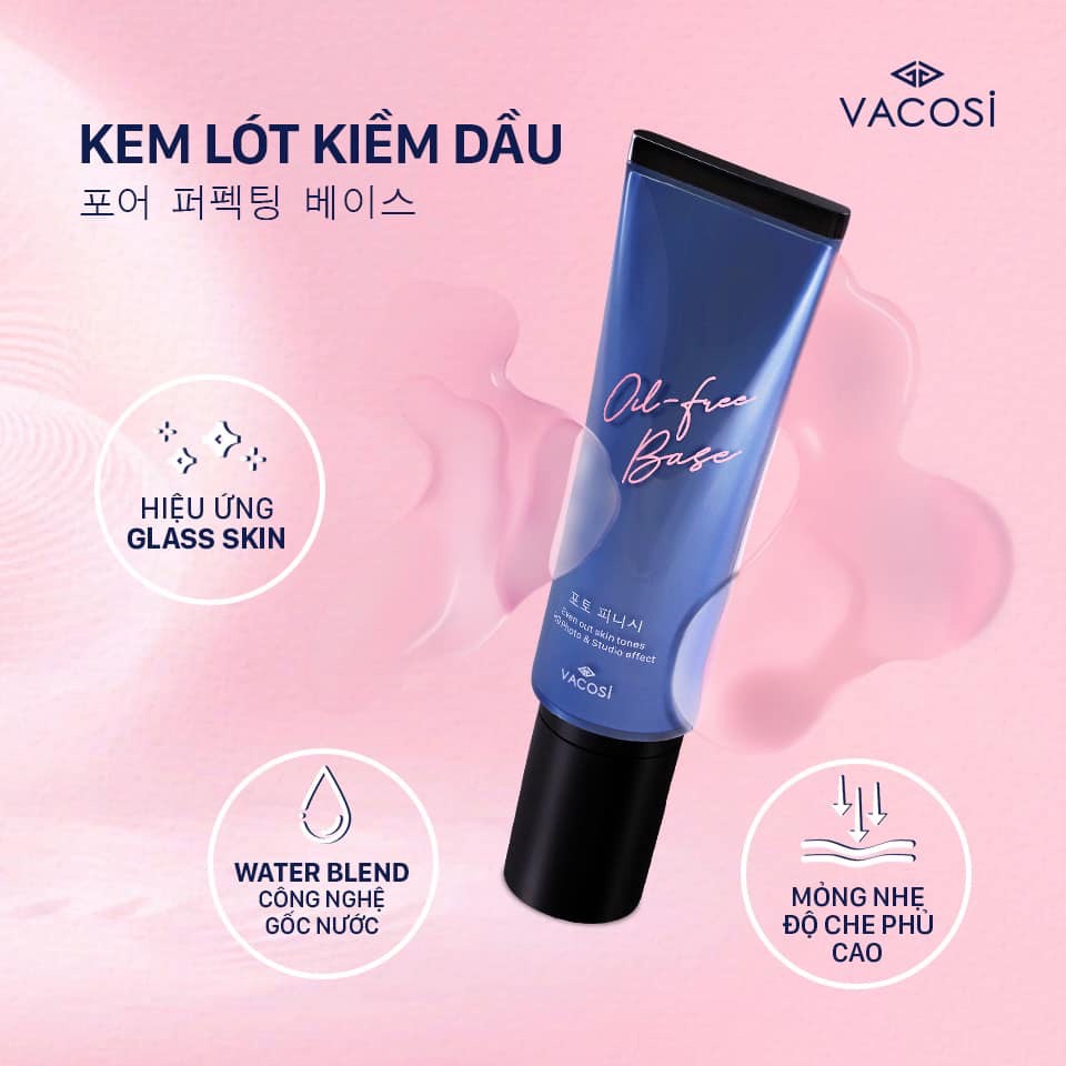 KEM LÓT TRANG ĐIỂM KIỀM DẦU VACOSI NATURAL STUDIO OIL-FREE BASE