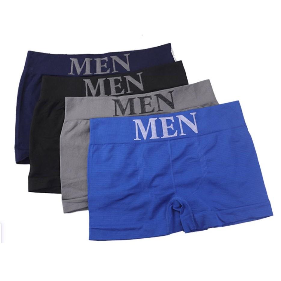 Quần Lót Nam Boxer MEN Dệt Kim Co Giãn 4 Chiều Túi Zip Sang Trọng - MINHSTORE