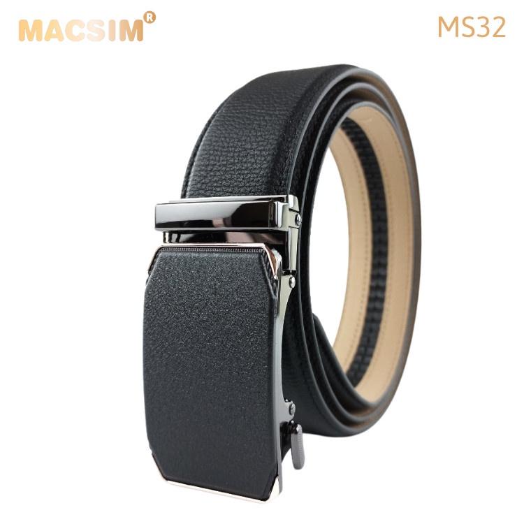 Thắt lưng nam -Dây nịt nam da thật cao cấp nhãn hiệu Macsim MS32