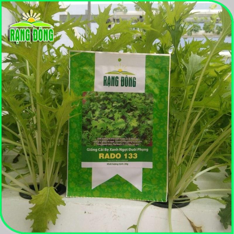 Hạt giống Cải Đuôi Phụng Rado 133 (20g~3500 hạt) trồng quanh năm, sinh trưởng tốt, nhanh thu hoach - Hạt giống Rạng Đông