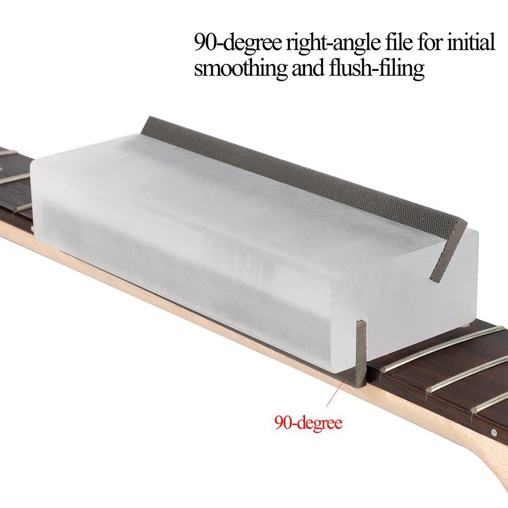 1x Guitar Fret Beveling File for Fret End Dressing