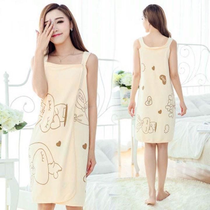 Khăn tắm kiêm áo choàng 2 dây quyến rũ