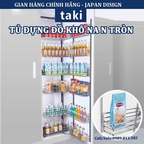 Kệ Để Đồ Khô Liên Hoàn 12 Ngăn 6 Tầng Chất Liệu INOX 304