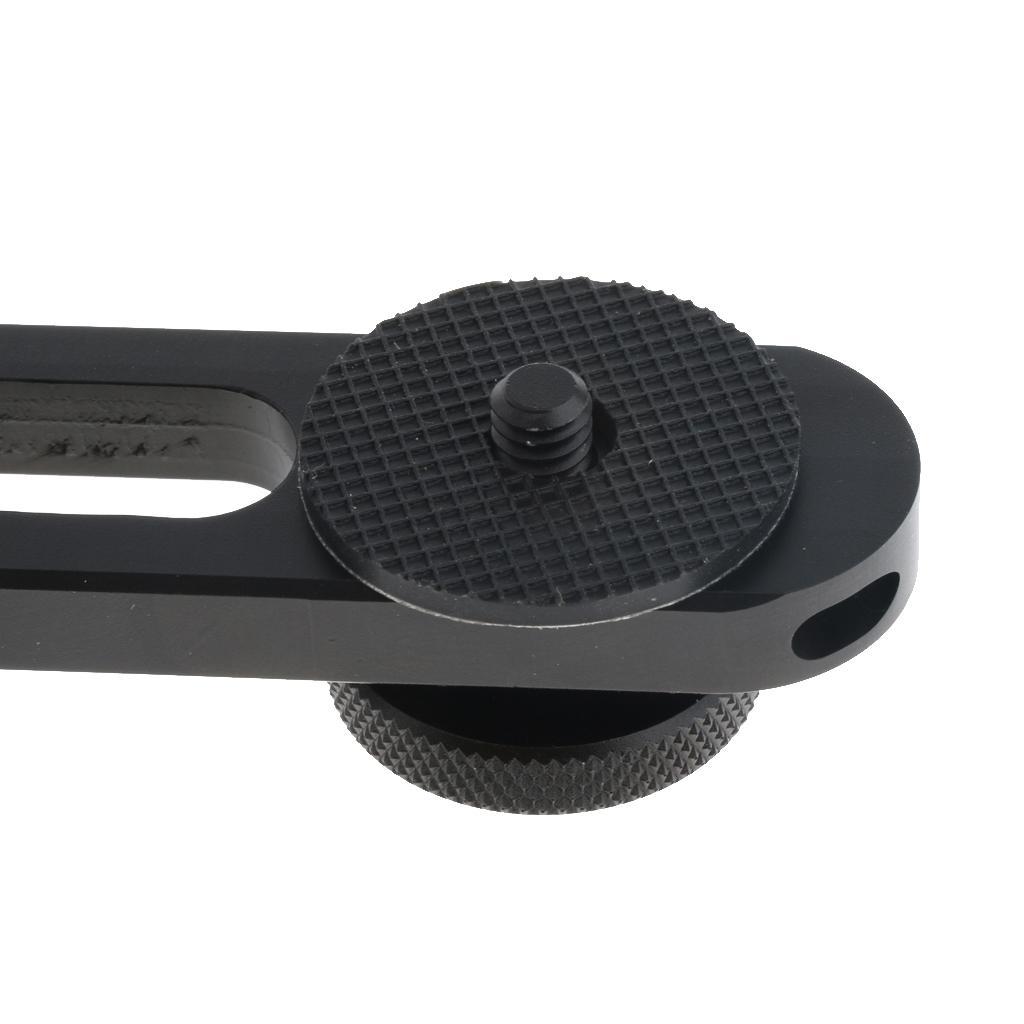 L-Type LED/Monitor Bracket Mount Holder for DJI 2 Handheld Gimbal Black
