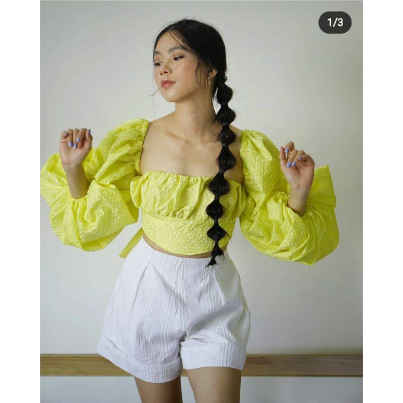 Áo Kiểu PUFF UP TOP chất liệu mới
