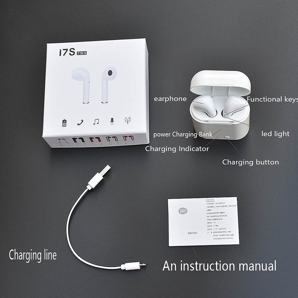 Tws Wireless 17 S Tws Bluetooth Headset I7s Tws Instructions Mua