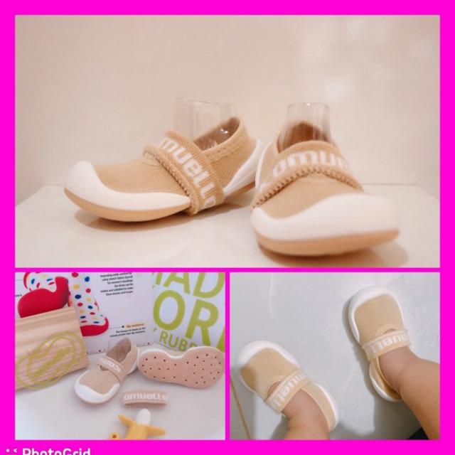 Giày tập đi cho bé cưng flat beige