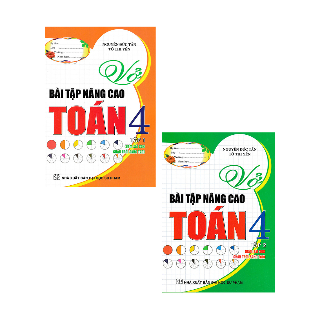 Sách - Combo Vở Bài Tập Nâng Cao Toán 4 Tập 1 + 2