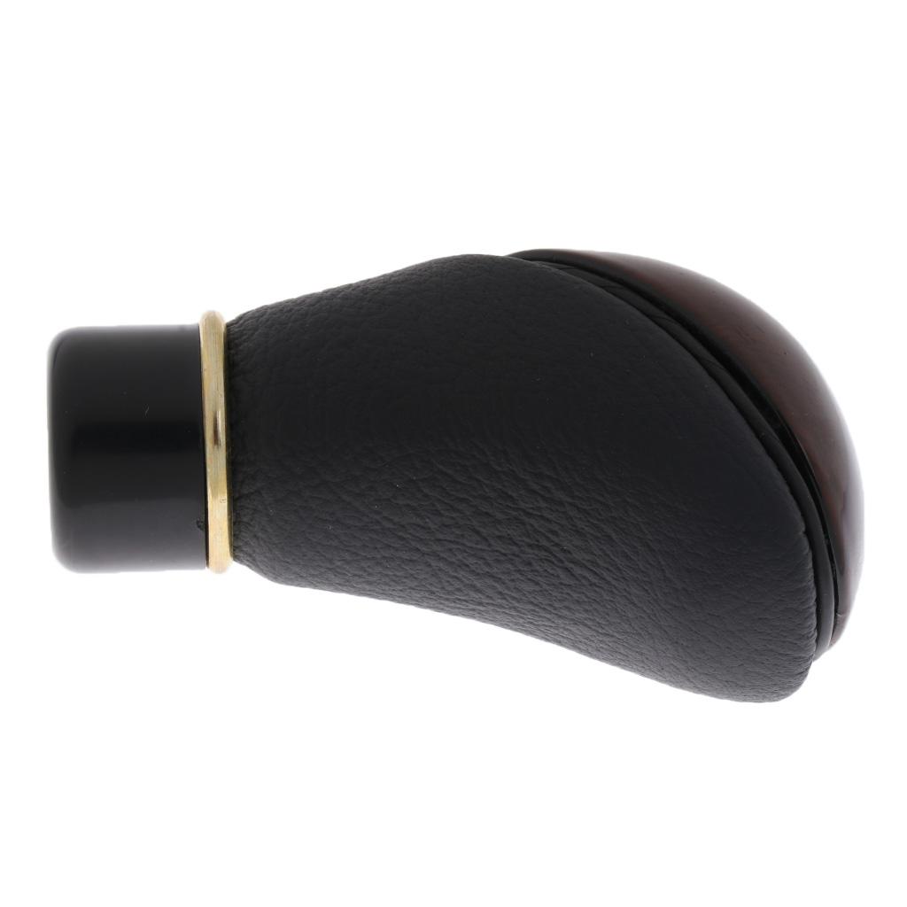 PU Leather Manual 5- Auto Car Gear Stick Shift Shifter Lever Knob