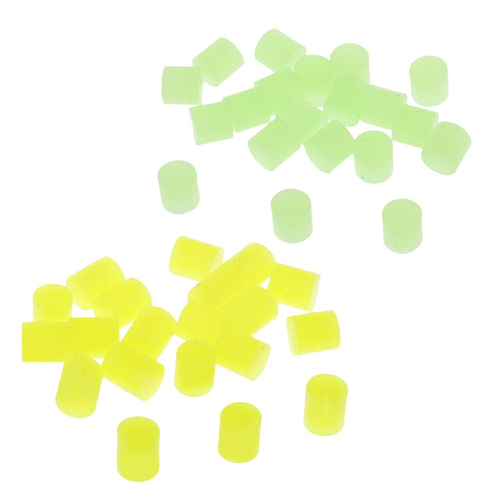 20 Pcs Fishing Floating Beads Float Stopper Float Tackles Luminous Green