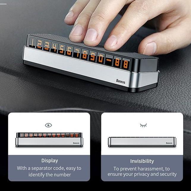 Bảng số dạ quang Moonlight Box Series Temporary Parking Number Plate dùng cho xe hơi - Hàng Chính Hãng