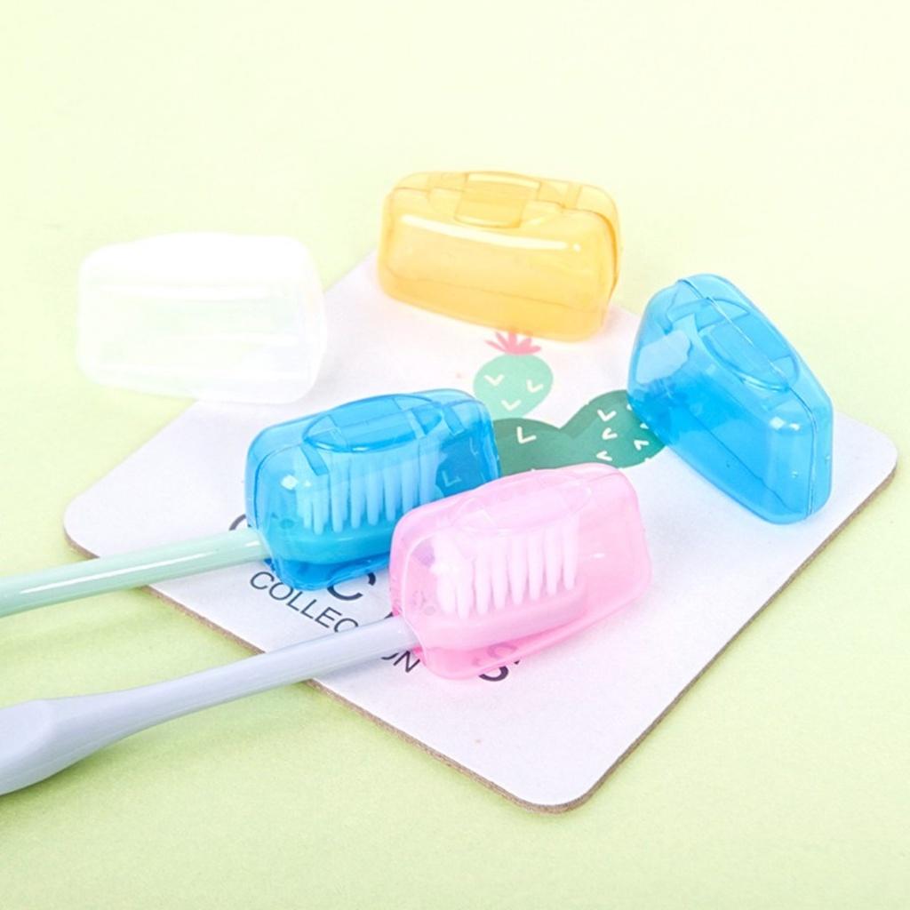 Nắp đậy bảo vệ đầu bàn chải đánh răng chất liệu nhựa PP an toàn chống bẩn tiện lợi mang theo du lịch