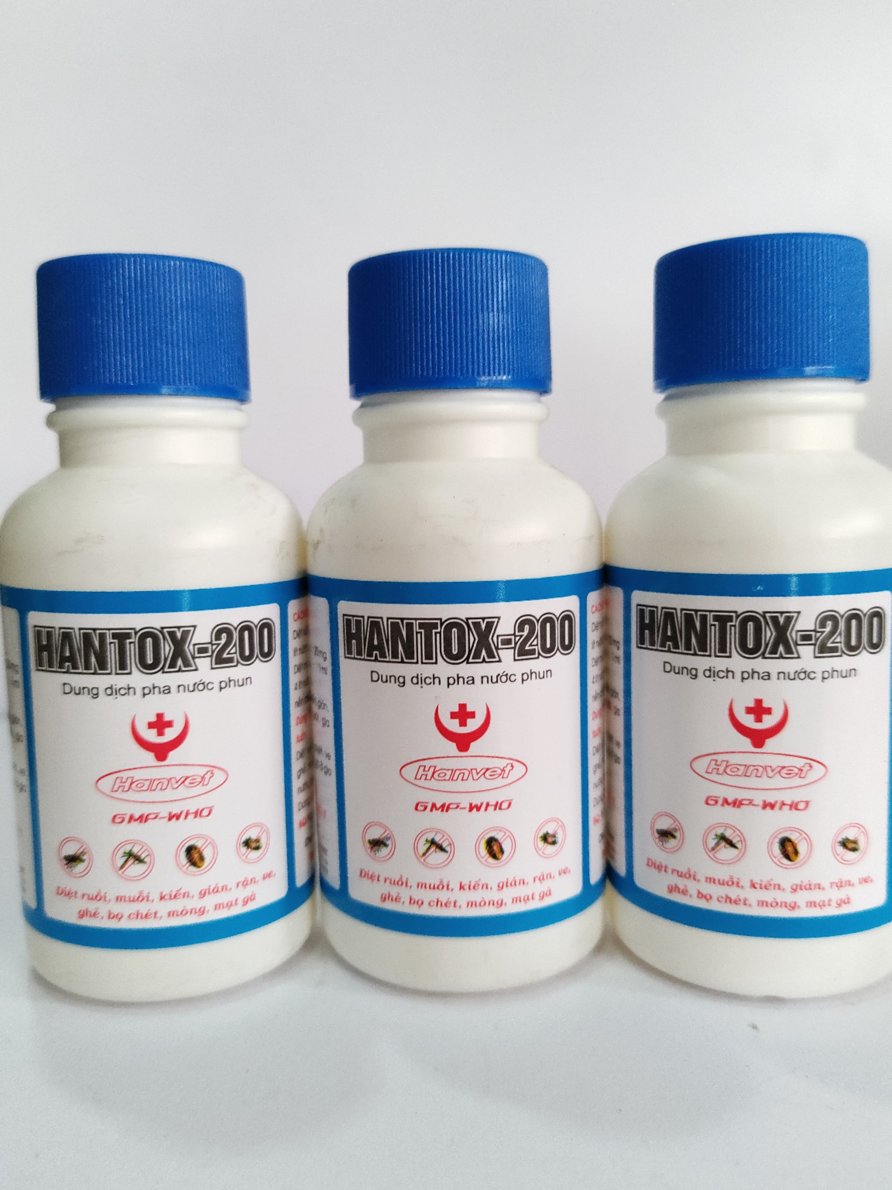 HANTOX 200 100ML Dung dịch pha nước phun, phòng và diệt muỗi, ruồi, kiến, gián, rận, ve, mạt gà