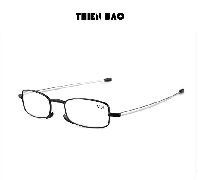 Kính lão thị, viễn thị Nam nữ gọn nhẹ KVN44 tròng Nhật bản gọng rút chuẩn độ cao cấp mini