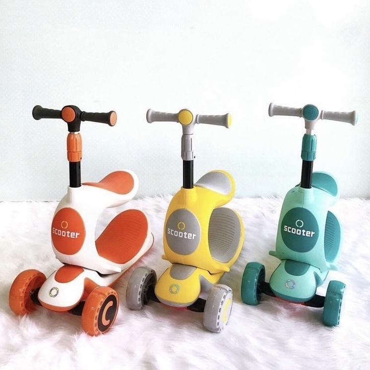 Xe trượt Scooter 3 bánh phát sáng có nhạc cho bé 808 MẸ BÉ PINUS