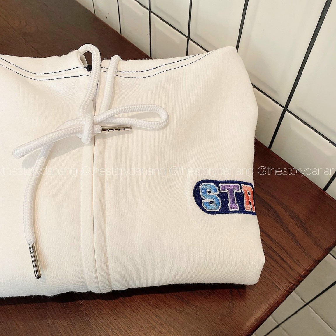 Áo Hoodie Unisex Kiểu Thun Rộng Dài Thêu STR Cạp Đôi Nam NữHOT RẺ ĐẸPÁo Khoác Nỉ Chống Nắng Lạnh Couple Jackets - THIÊN HÀ SHOP ÁO KHOÁC NỈ HOODIE