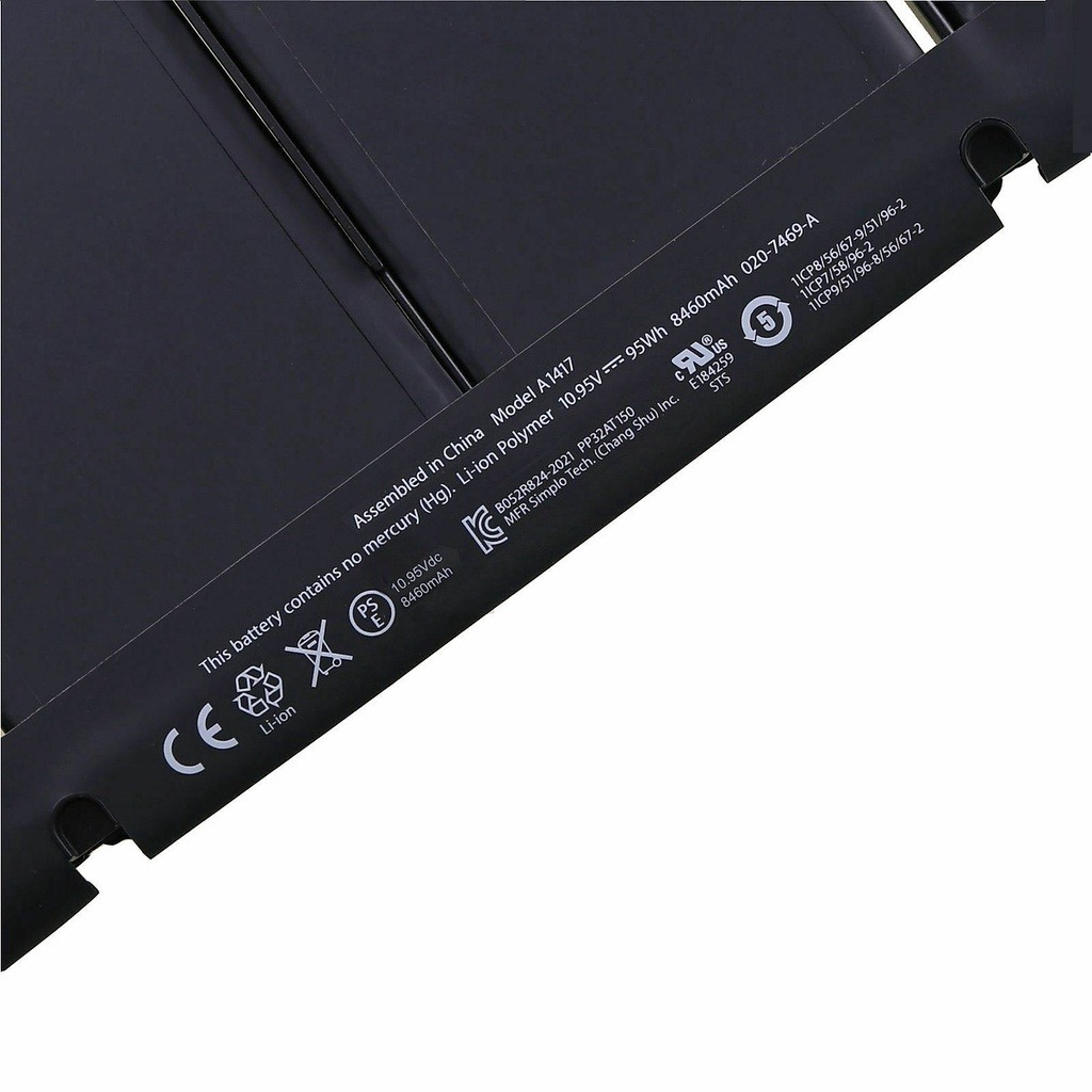 Pin dành cho Macbook pro 15 2013 A1417 Mc975lla Mc976lla Md831llA hàng nhập khẩu.