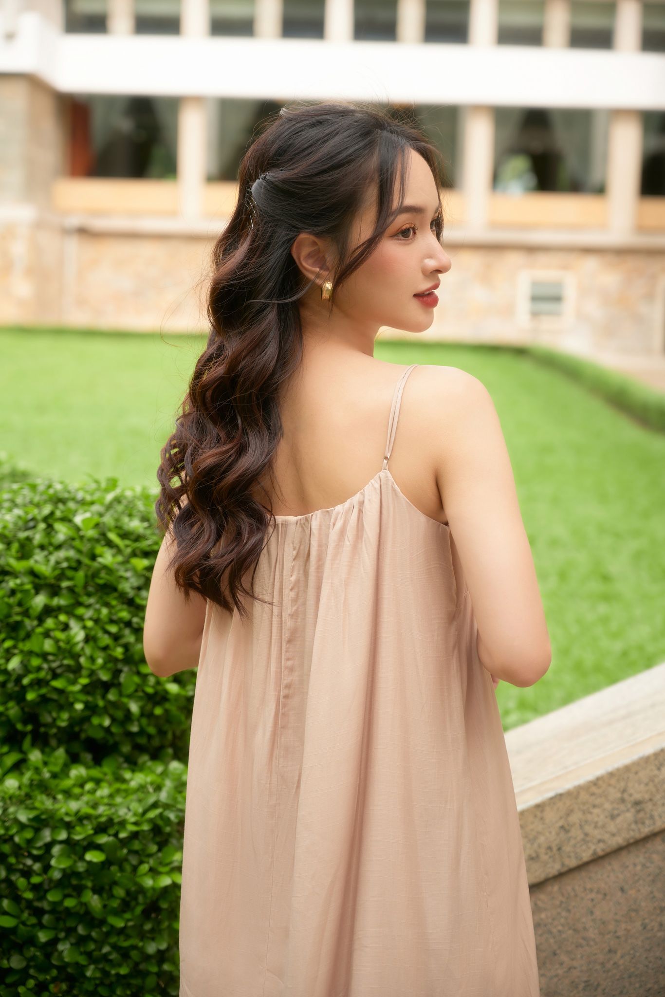 OLV - Đầm Anne Beige Dress