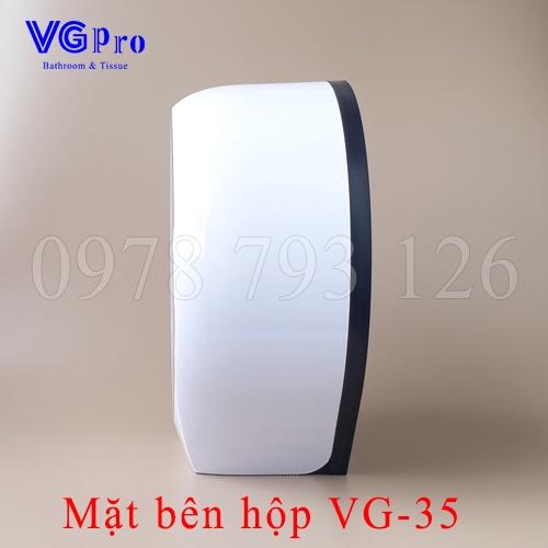 Hộp Đựng Giấy Vệ Sinh Công Nghiệp Cuộn Lớn VG 35 Treo Tường Trong Nhà Vệ Sinh, VGpro Cung Cấp Buôn Sỉ Lẻ