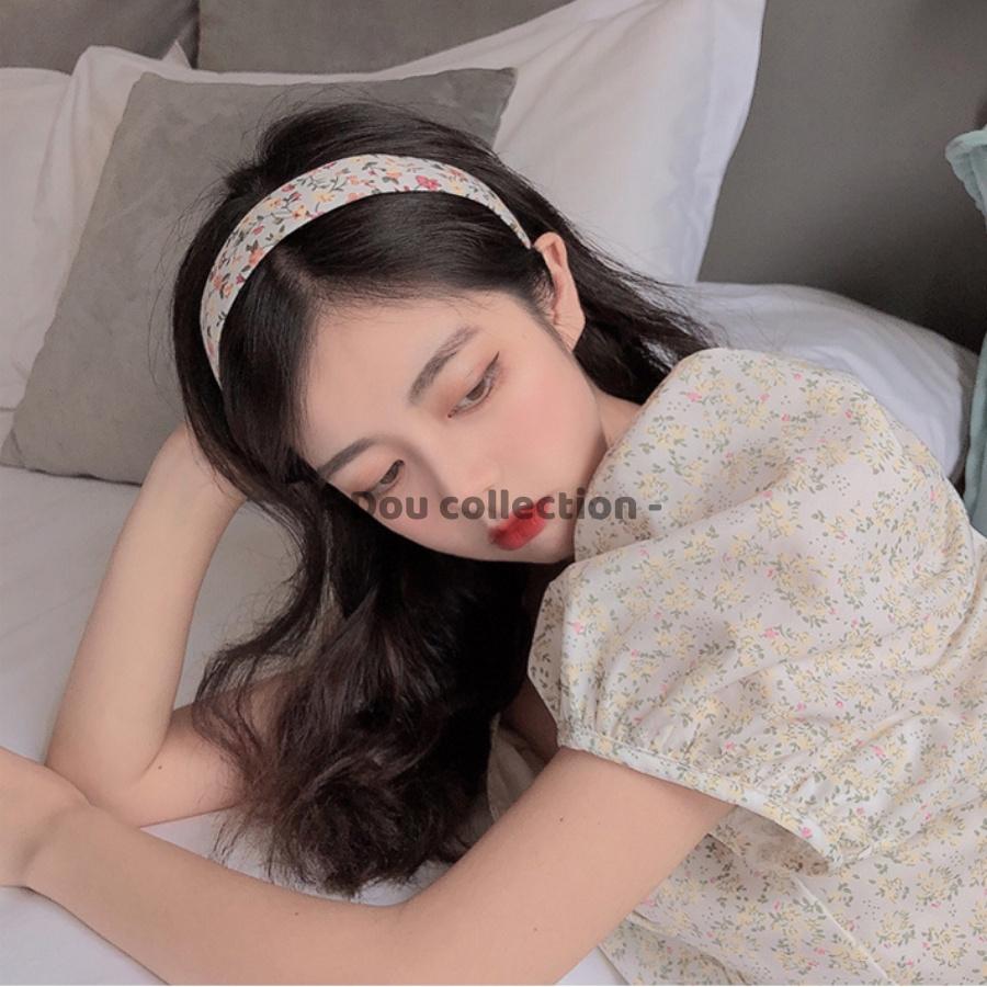 Mấn Cài Tóc Turban Họa Tiết Nhiều Màu Phối Với Áo Dài - Handmade - Mã CT009