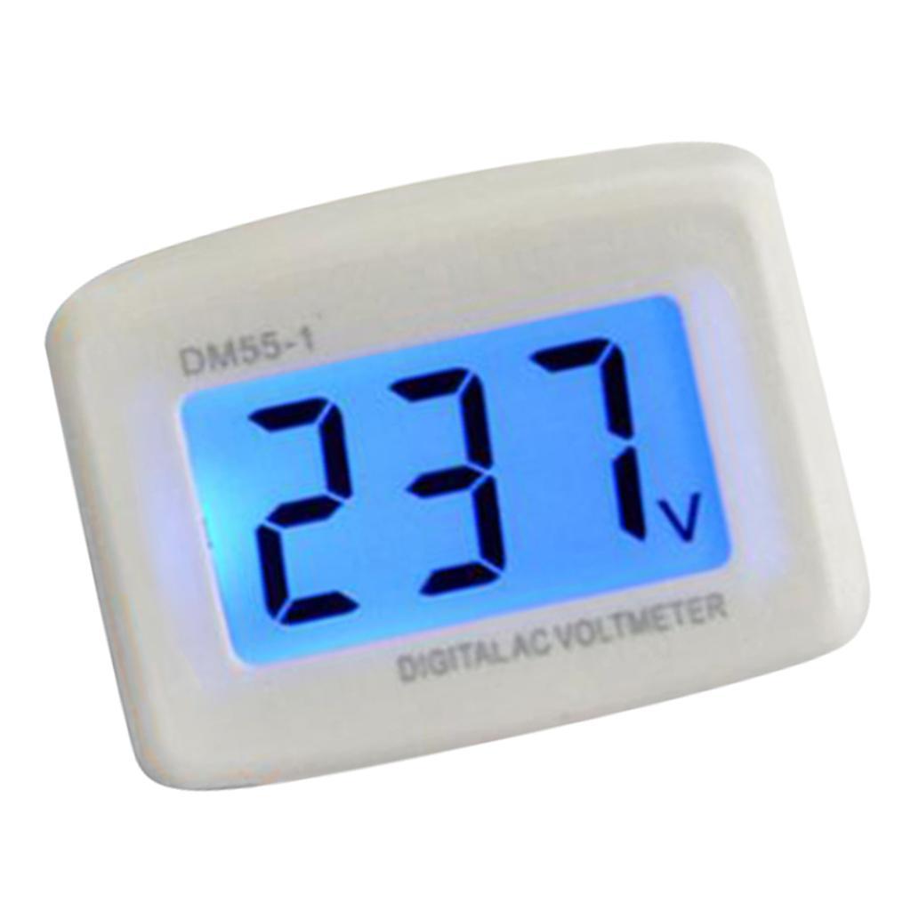 LCD Digital Voltmeter 220V Panel Voltage Tester Meter for Home Industrial