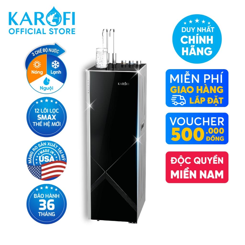 Máy lọc nước Nóng lạnh 12 lõi KAROFI KAD-M85 - 2 lõi Gấp 4 Hydro-Ion Kiềm, Lạnh Block Zitek 4.2, Aiotec - Hàng Chính Hãng