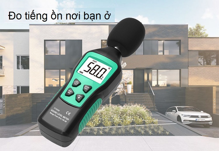 Máy đo cường độ âm thanh chuyên dụng cảm biến siêu nhạy, tự động tắt