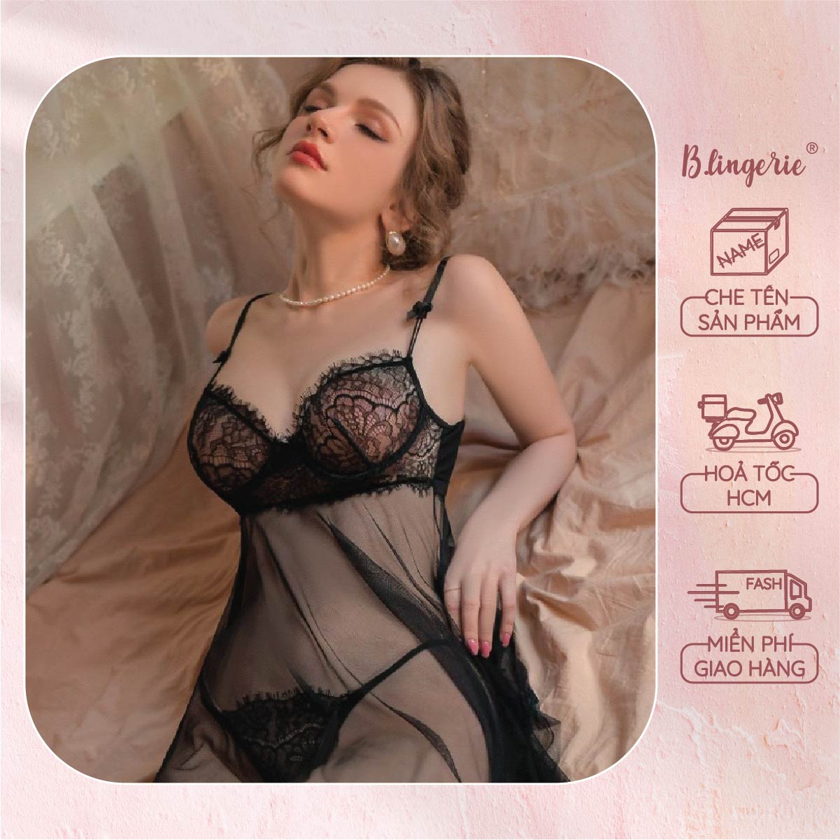 Váy Ngủ Gợi Cảm Nữ Tính - B.Lingerie