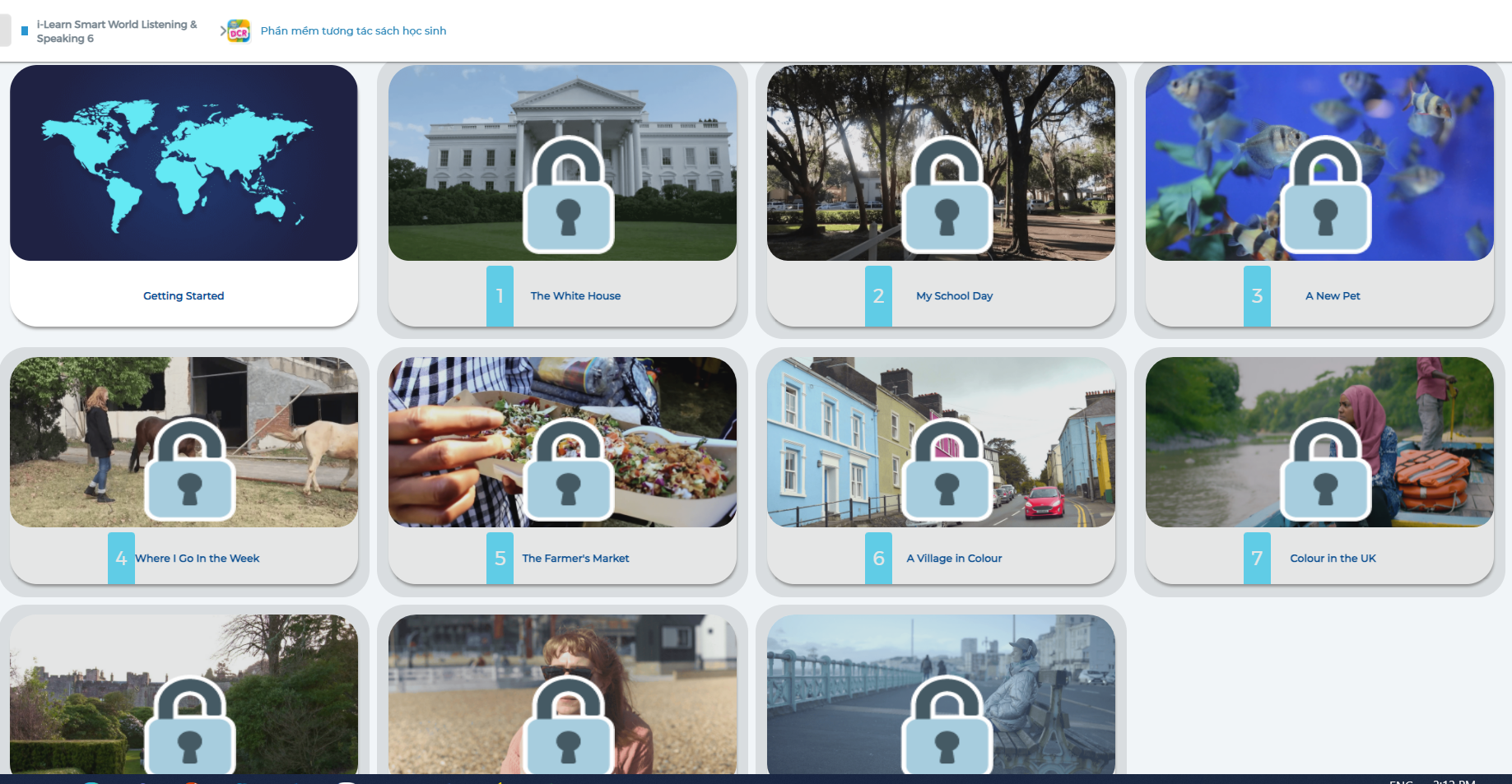 I-Learn Smart World Listening & Speaking 6 - Ứng dụng phần mềm tương tác sách học sinh