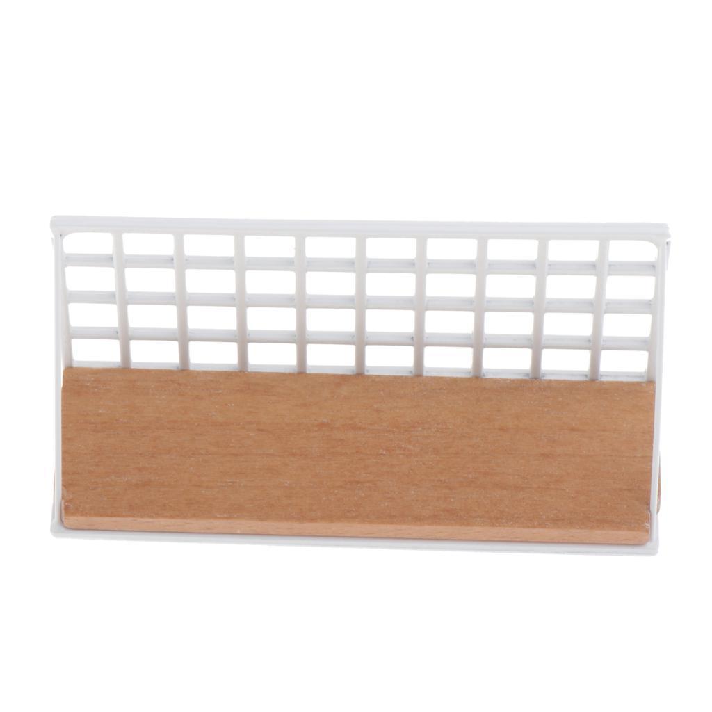 1/12 House Miniature Furniture Room White Wall Shelf Rack Kit
