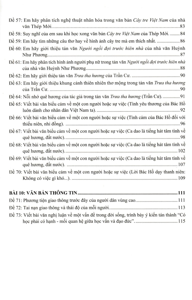 Những Bài Làm Văn Mẫu Lớp 7 - Tập 2