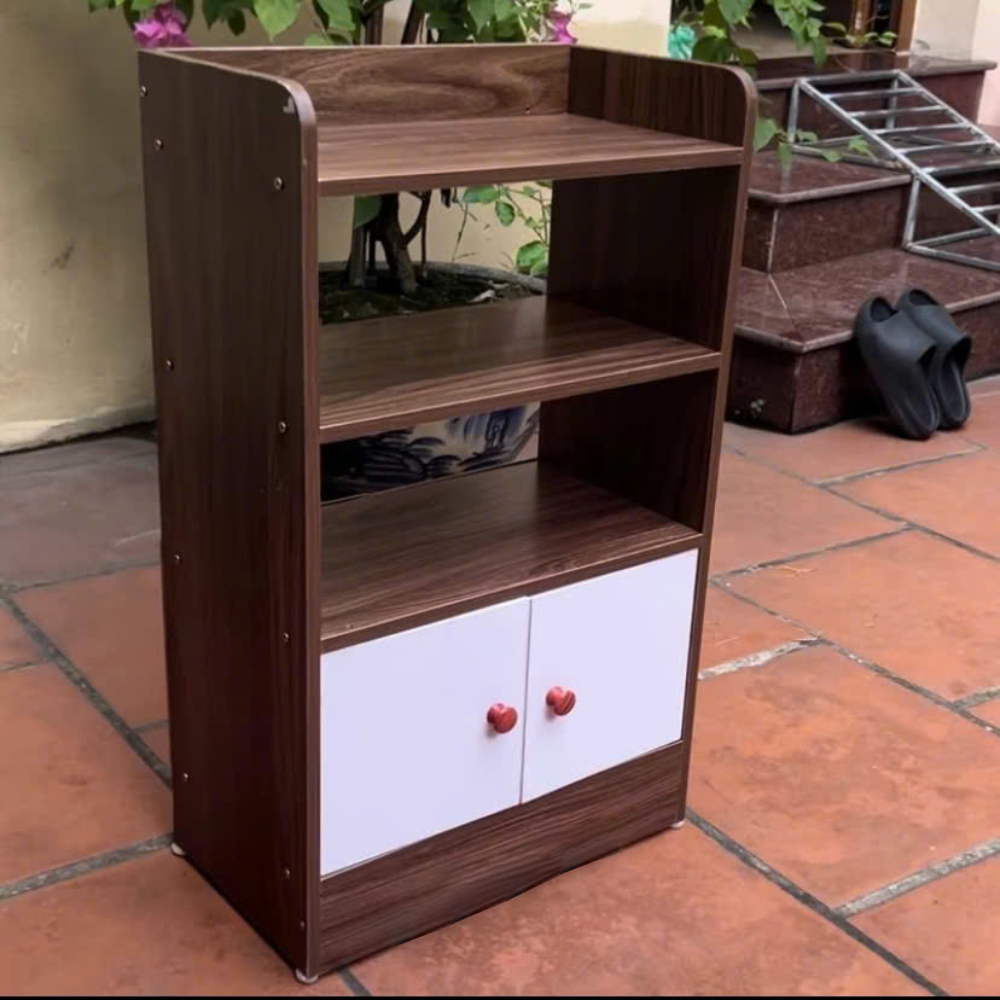 Tủ Đầu Giường 3 Tầng 2 Cánh - Tab Để Đầu Giường Chất Liệu Gỗ MDF