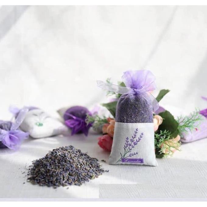 Túi Thơm Để Phòng, Treo Xe Oto Nụ Hoa Khô Oải Hương Lavender, Mùi Thơm Nhẹ Dịu