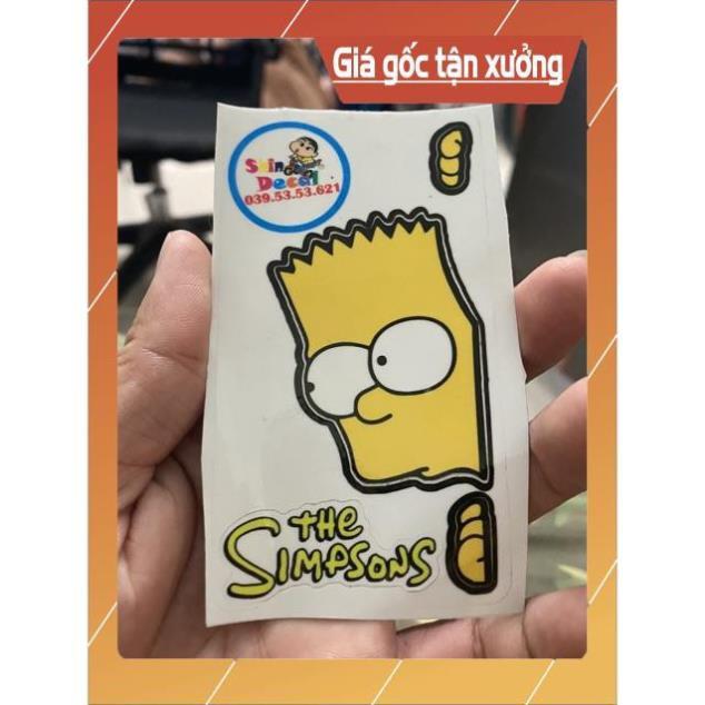Sticker simpson loại 5cm dán trang trí điện thoại ...
