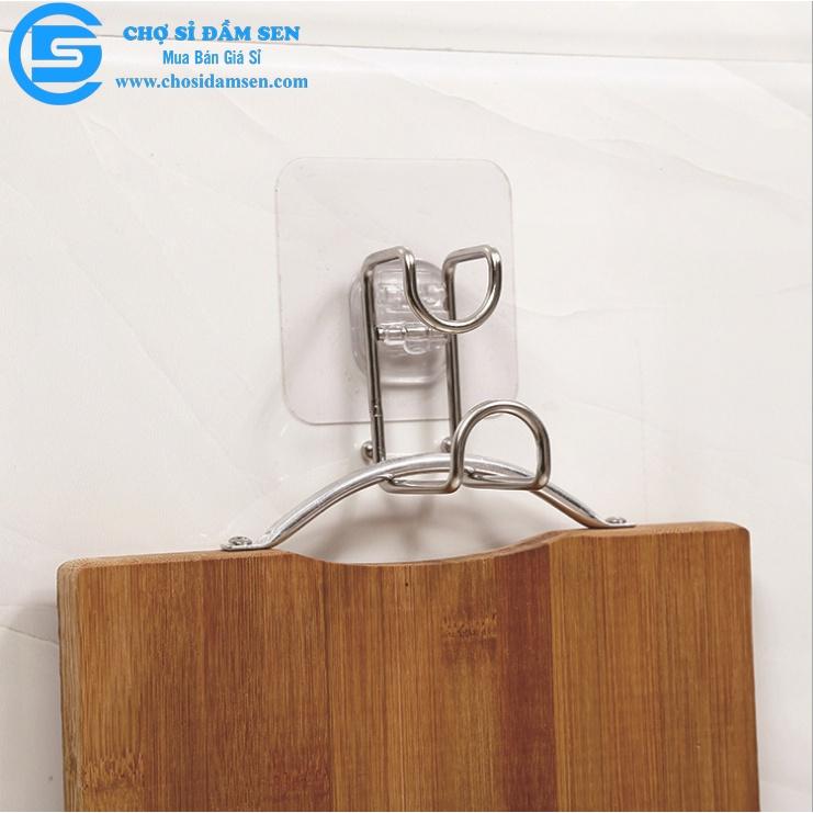 Móc dán tường treo thau, chậu, thớt, móc treo vật dụng gia đình siêu tiện lợi, tiết kiệm không gian