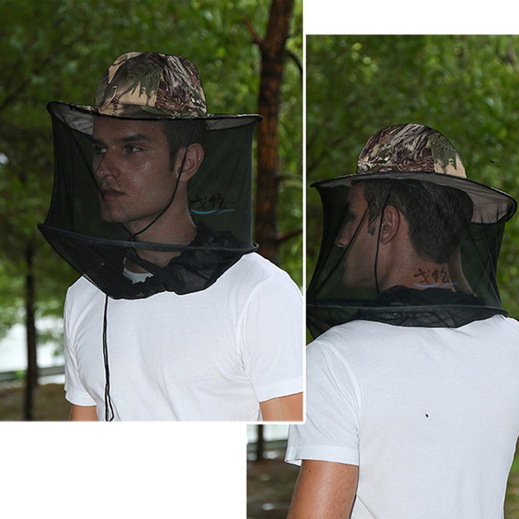 Mosquito Fly Net Head Protector Insect Bug Neck Face Protect Net Fishing Hat