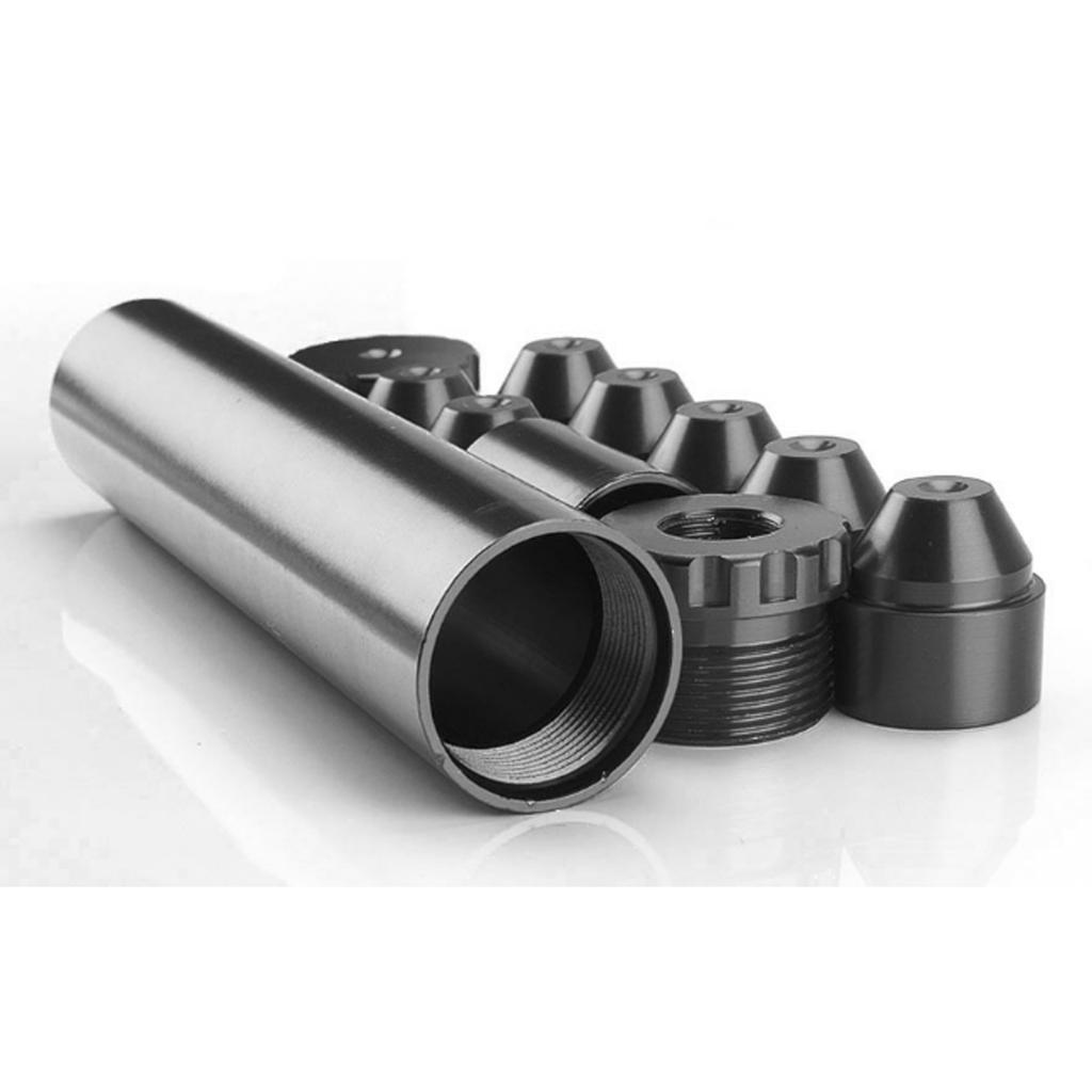 3-5pack 6in Aluminum Automotive Fuel Filter Car Oil Fuel Filter 1/2''-28 Black