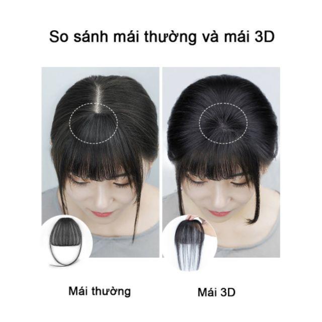 Tóc giả nữ đẹp tóc giả mái thưa 3D