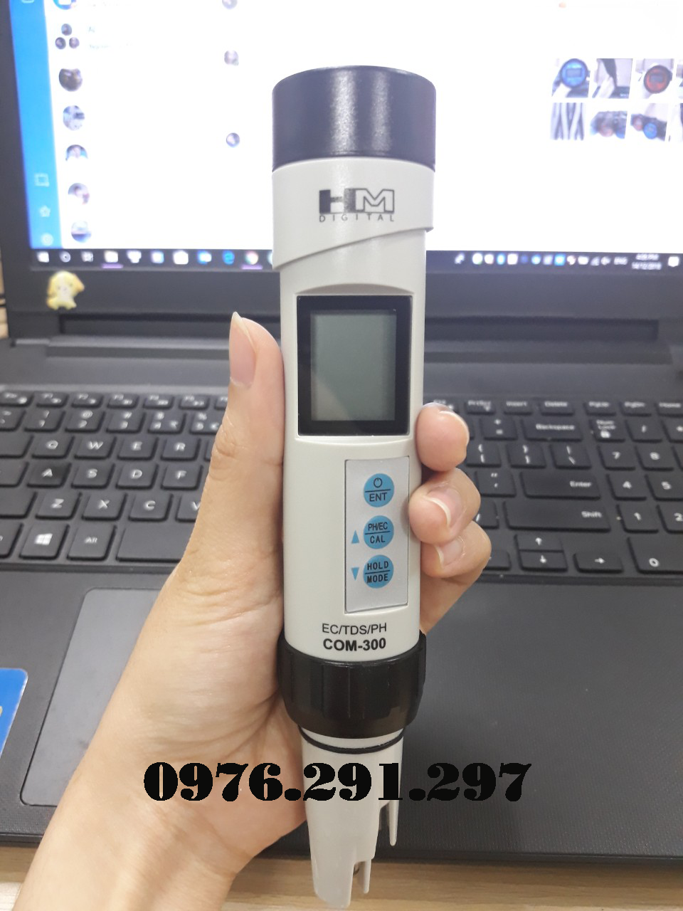 Bút đo PH/EC/TDS/nhiệt độ của nước COM300 HMDigital_Mỹ
