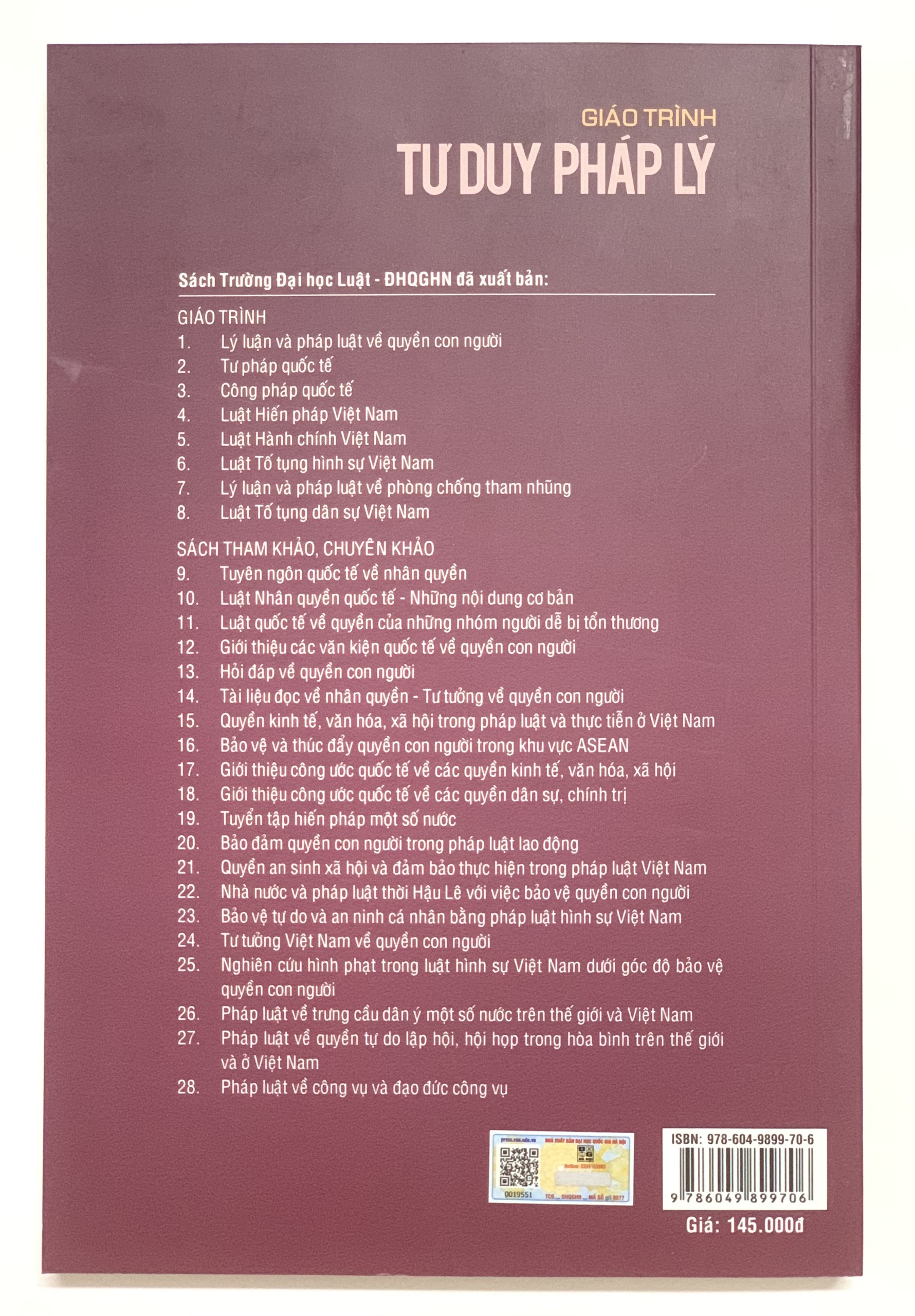 Sách - Giáo trình tư duy pháp lý