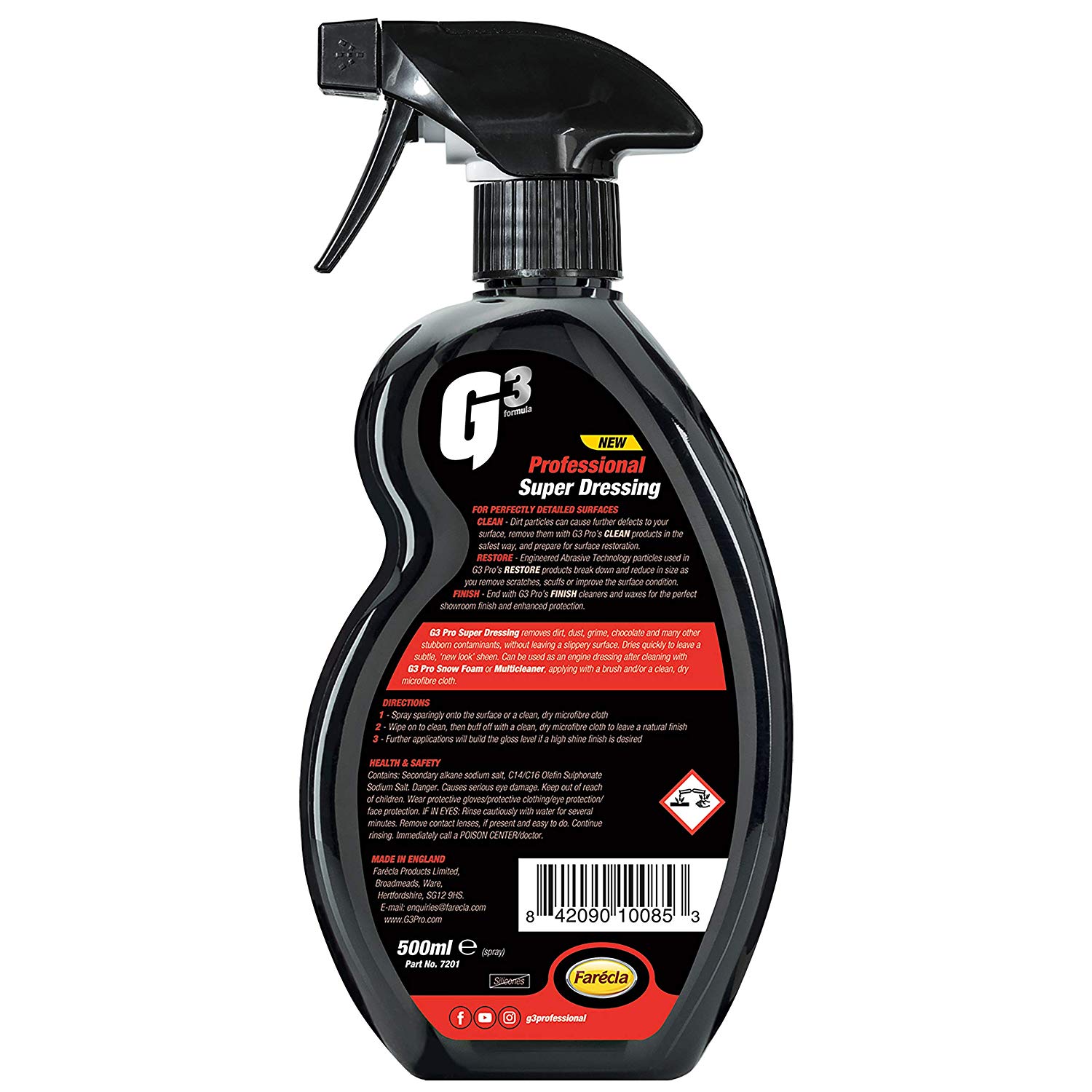 Chai vệ sinh động cơ Farécla cao cấp G3 Pro Super Dressing dung tích 500ml