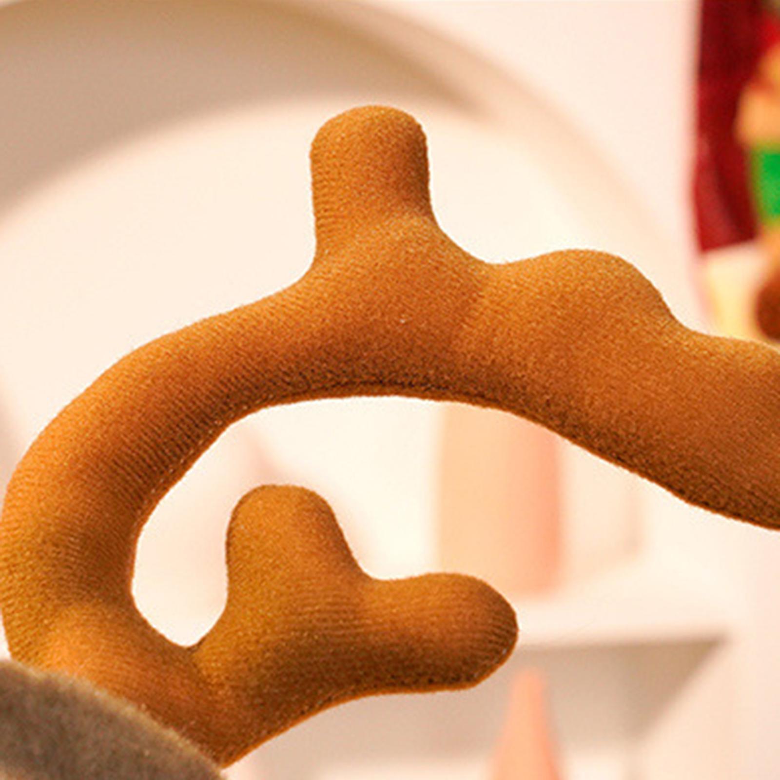 Reindeer Plush Toy Decoration Stuffed Animal for Cabinet Living Room Kids Birthday