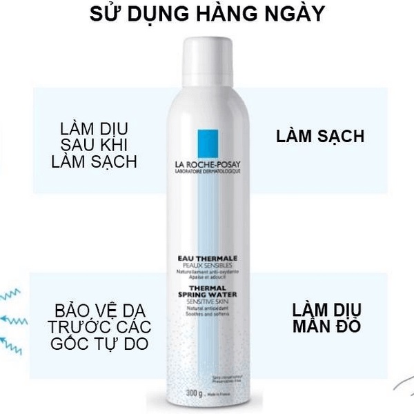 Xịt Khoáng Làm Dịu Và Bảo Vệ Da La Roche-Posay Thermal Spring Water (50ml)  - TẶNG MÓC KHÓA