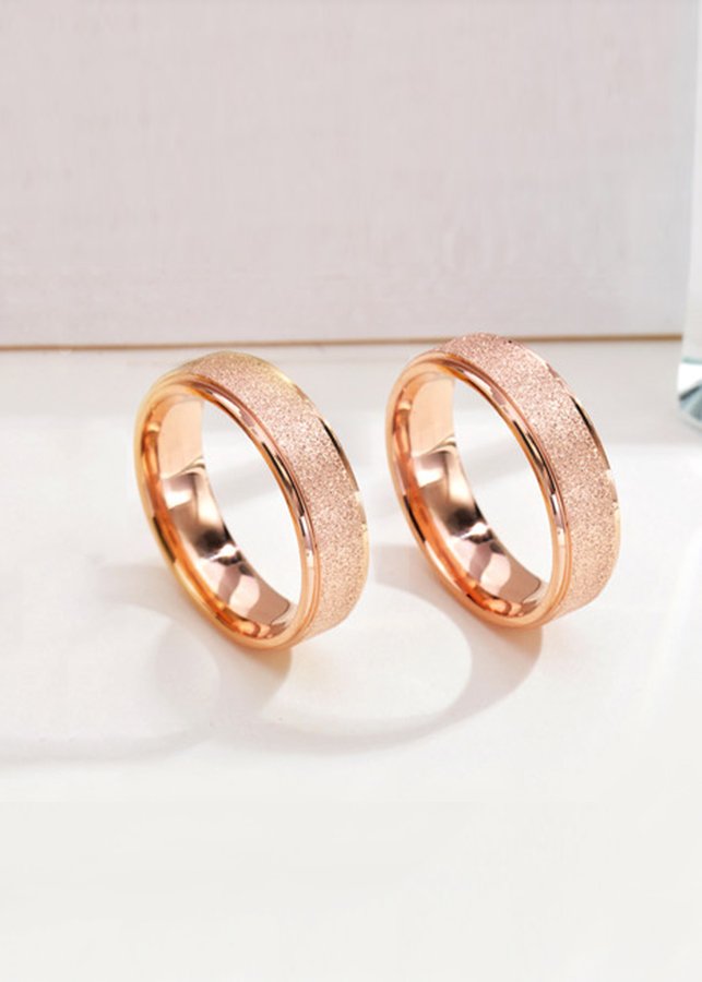 Nhẫn cặp mạ cát NC123 Size 6
