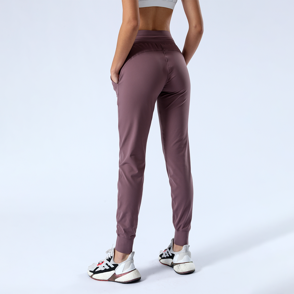 Lulu thể thao quần bình thường nữ yoga quần legging tập luyện chạy bộ với túi chạy thể thao và tập thể dục Color: midnight blue Size: M