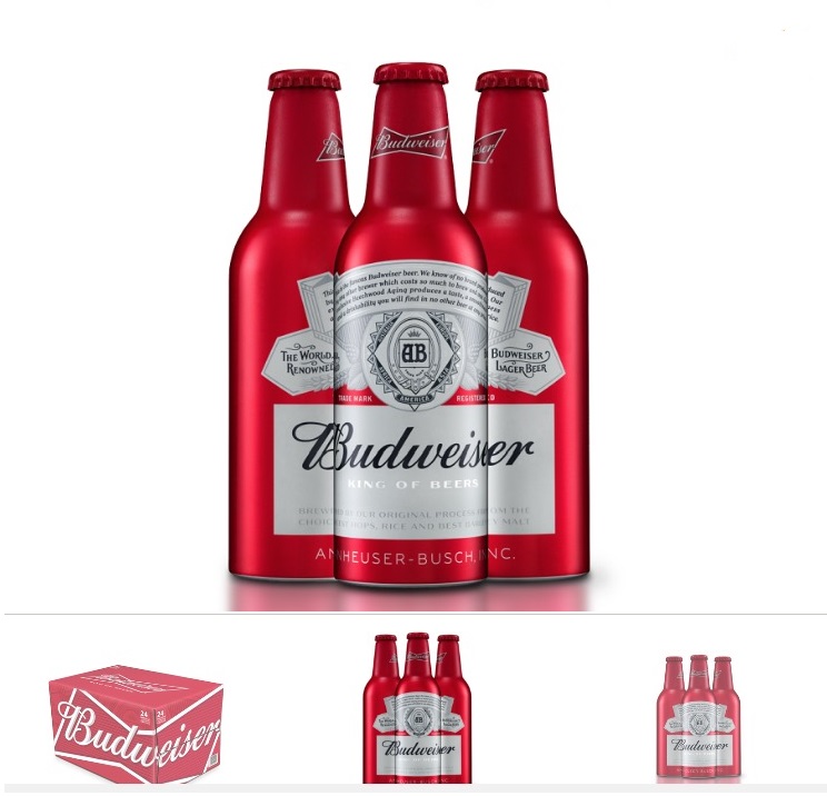 Thùng bia Budweiser Aluminum 355ml x 24 chai nhôm