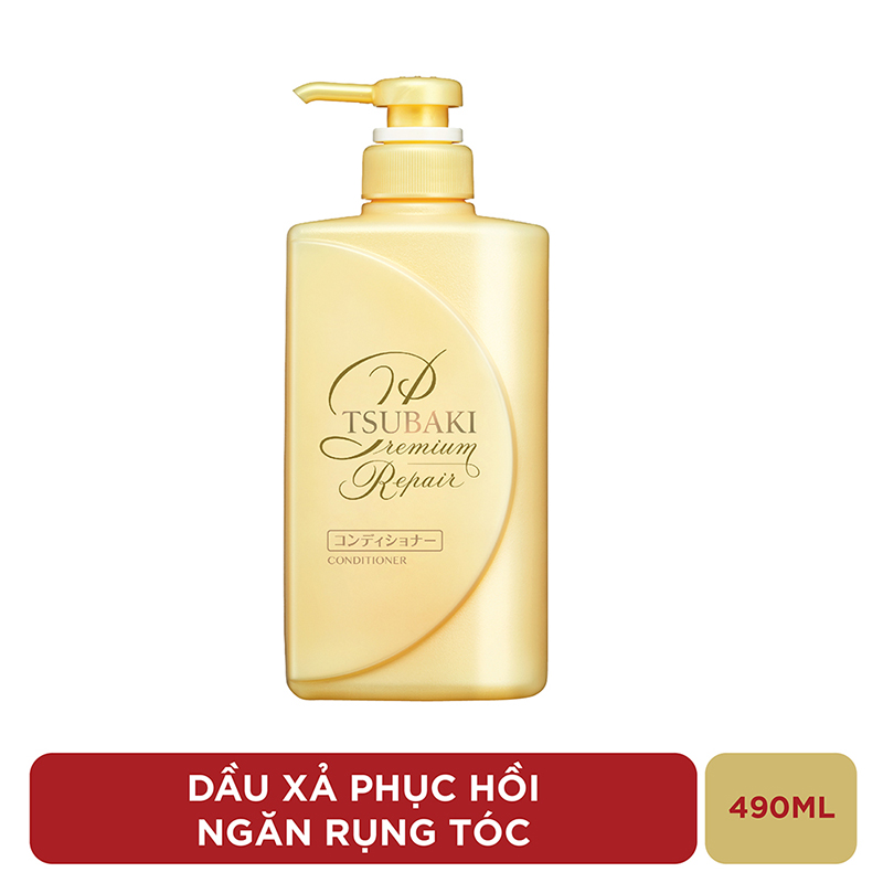 Dầu Xả TSUBAKI Phục Hồi Ngăn Rụng Tóc 490ml